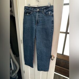 Old Navy Women's Straight Leg Jeans - Blue